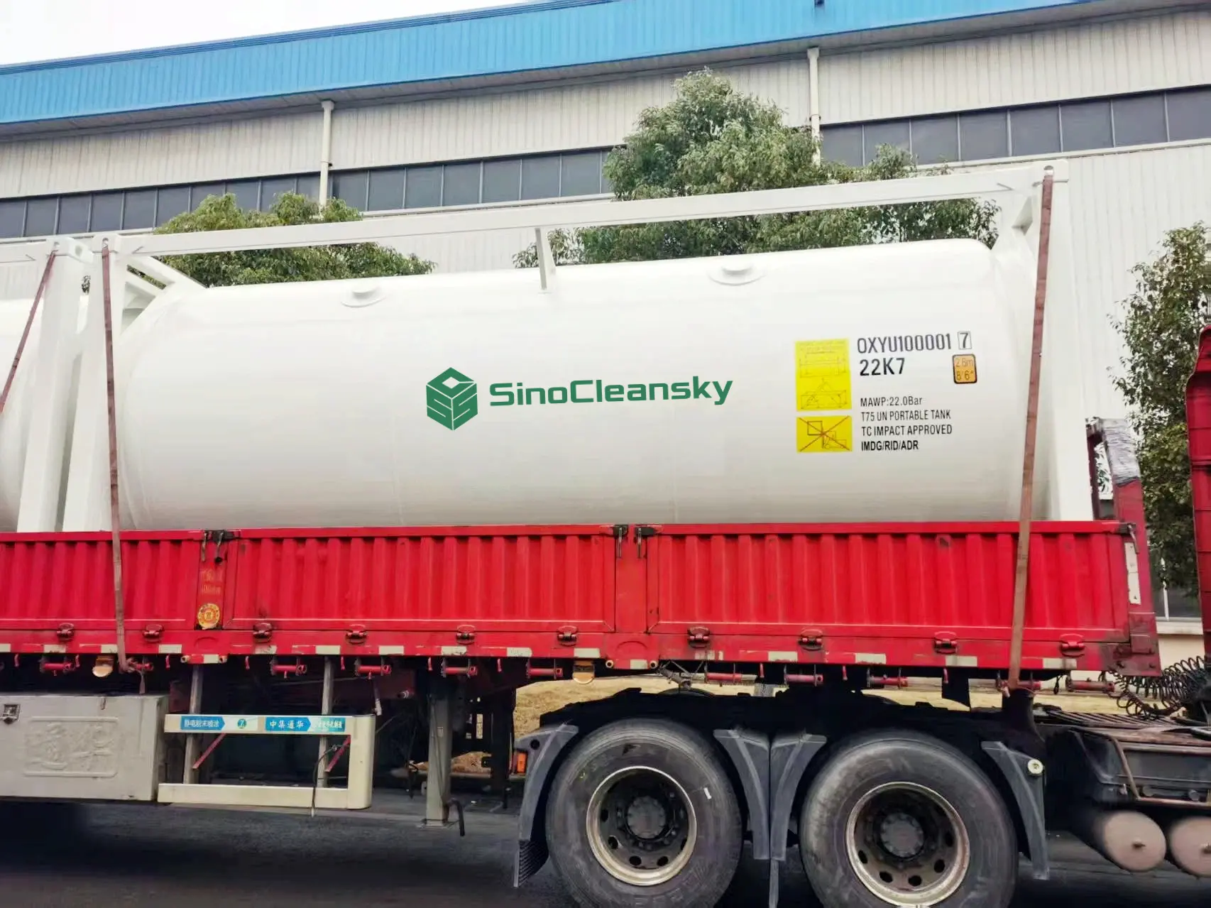 Deliver a ISO Tank Container by truck
